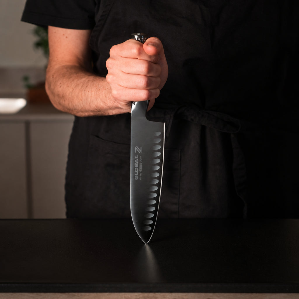 Global Z 7" Santoku Fluted Knife