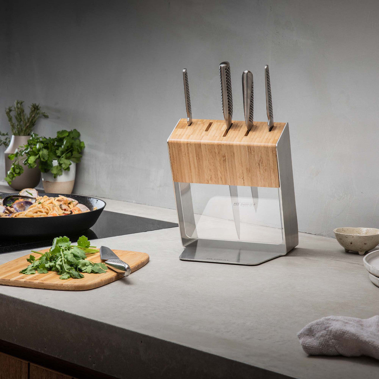 Katana 6pc Knife Block - Bamboo