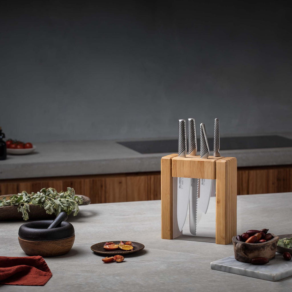 Ikasu V Piece Knife Block Set