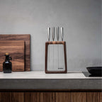 Hashira 5pc Knife Block Set - Walnut