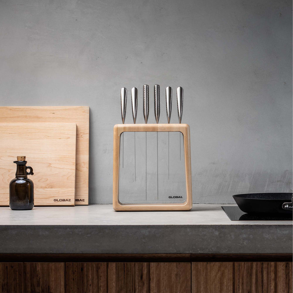 Hashira 7pc Knife Block Set - Maple