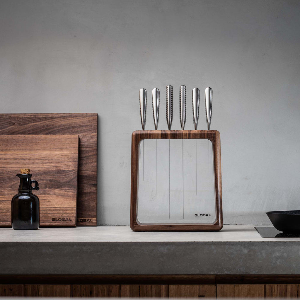 Hashira 7pc Knife Block Set - Walnut